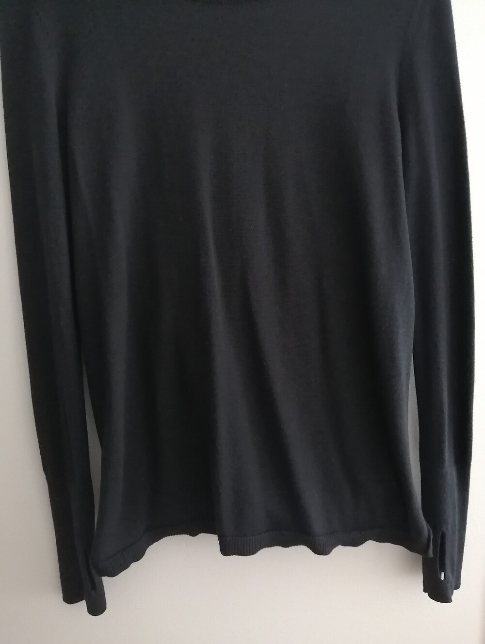 Lululemon Bring It Backbend Sweater Crossover Open Back Black Knit Medium - Picture 7 of 15